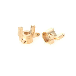 LCX Racing 1/10 RC Crawler Brass Caster Blocks C-Hub Carrier AR44 Front Axle for Axial SCX10 II Upgrades Parts Accessories