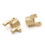 LCX Racing 1/10 RC Crawler Brass AR44 Carriers C Hub Carrier Set for Axial SCX10 II 90046 90047 Upgrades Parts Accessories