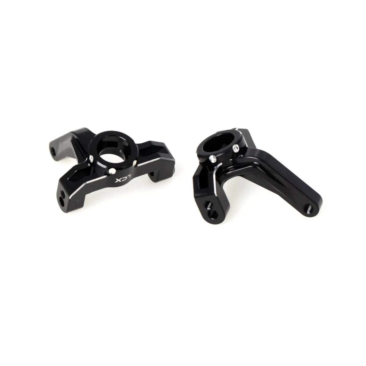 LCX Racing RC Car CNC Machined Aluminum Front Steering Knuckle Spindle Set for 1/10 LOSI 22S, Upgrades Parts Accessories
