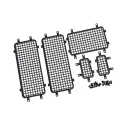 LCX Racing 1/18 RC Crawler Stainless Steel Window Protective Mesh Net Upgrades Parts Accessories for Traxxas TRX4M