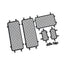 LCX Racing 1/18 RC Crawler Stainless Steel Window Protective Mesh Net Upgrades Parts Accessories for Traxxas TRX4M