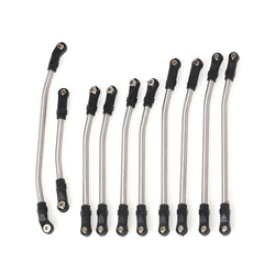 LCX Racing 1/10 RC Crawler 10pcs Suspension Link Set 313mm Wheelbase Upgrades Parts Accessories for Axial SCX10 II 90046 90047