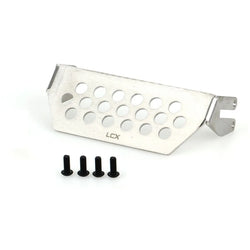 LCX Racing 1/10 RC Crawler Stainless Steel Front Chassis Armor Chassis Guard for Redcat Gen8 Scout II Upgrades Parts Accessories