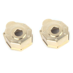 LCX Racing 1/10 RC Crawler Brass Front Rear Portal Housing Outer Cover for Traxxas TRX4 TRX6 Upgrades Parts Accessories