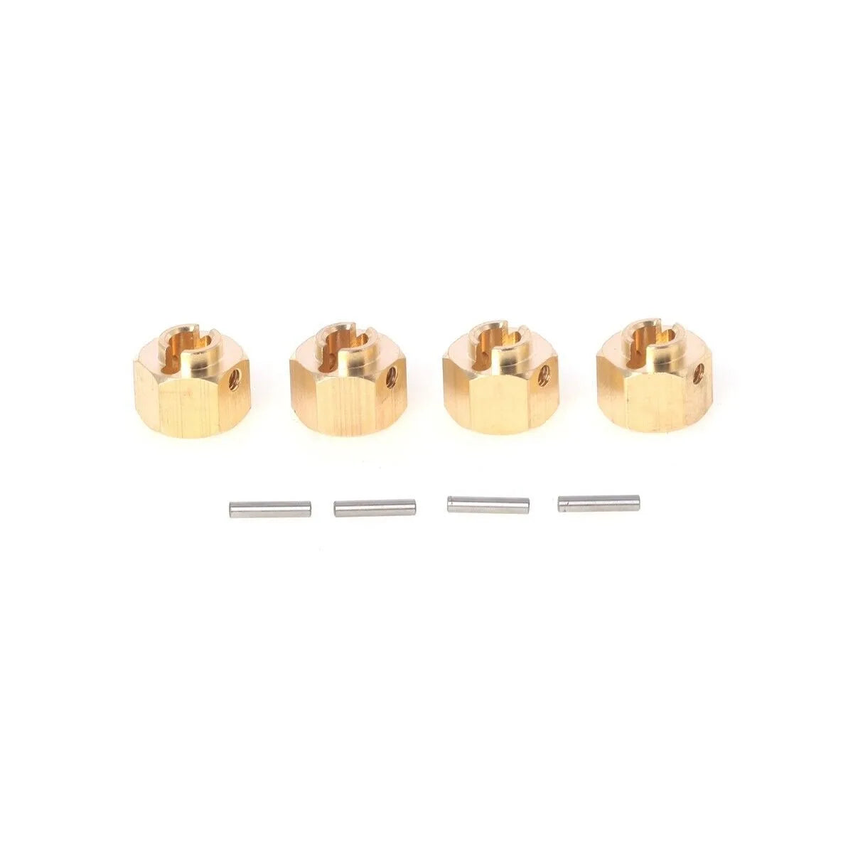 LCX Racing 1/10 RC Crawler Brass Wheel Hex Hubs Adapter 12mm Upgrades Parts Accessories for Axial SCX10 III PRO UTB10