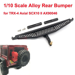 LCX Racing 1/10 RC Crawler Aluminum Rear Bumper for Traxxas TRX4 TRX6 Axial SCX10 II SCX10 III SCX10PRO Upgrades Accessories