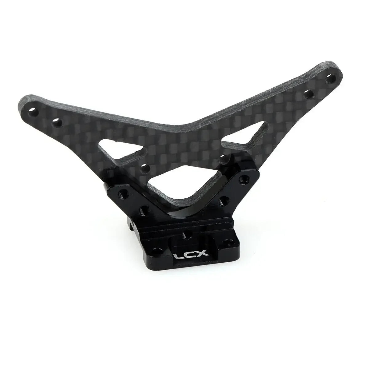 LCX Racing RC Truck Car Carbon Fiber Rear Shock Tower Shock Wing Holder Mount for 1/16 Losi Mini-B Buggy Upgrades Accessories