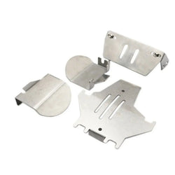 LCX Racing 1/10 RC Crawler Stainless Steel Chassis Armor Set Skid Plate Guard Axle for Traxxas TRX4 TRX6 Upgrades Accessories