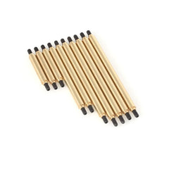 LCX Racing 1/10 RC Crawler Brass Suspension Link Set Tie Rods 10pcs for Traxxas TRX4 324mm Wheelbase Upgrades Part Accessories