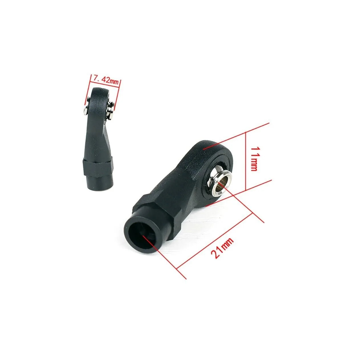 LCX Racing 1/10 RC Crawler Nylon Rod Ends Set 10pcs M4 for TRX4 TRX6 SCX10 II III UTB10 Upgrades Parts Accessories