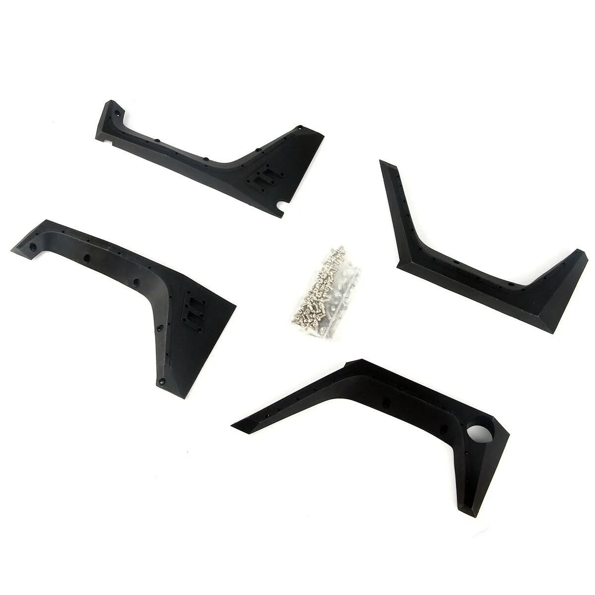 LCX Racing 1/10 RC Crawler DIY Nylon Mud Guard Fender Flare for Axial SCX10 II Wrangler Body Upgrades Parts Accessories