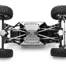 LCX Racing 1/10 RC Crawler Stainless Steel Chassis Armor Skid Plate Guard Axle Guard for Axial UTB10 Capra Upgrades Parts