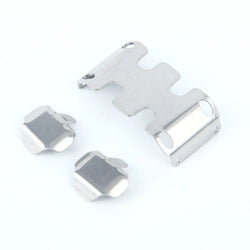 LCX 1/24 RC Crawler Car Stainless Steel Chassis Armor Skid Plate Guard Axle Guard for Axial SCX24 Upgrades Parts Accessories