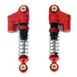 LCX Racing 1/24 RC Crawler Aluminum 37mm 2pcs Shock Absorber Suspension for Axial SCX24 Upgrades Parts Accessories