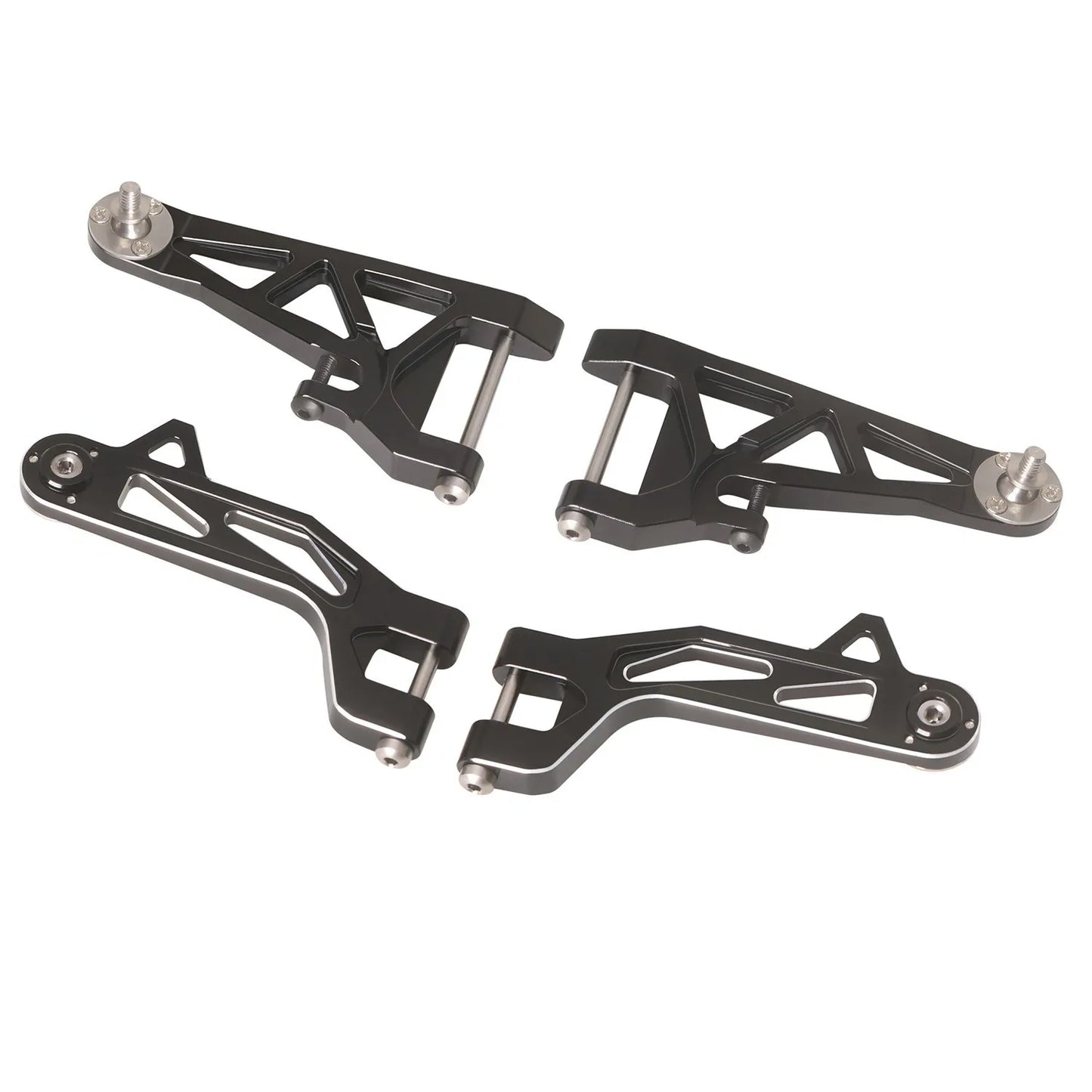 LCX Racing 1/10 RC Truck Car Aluminum Front Suspension Arms Upper/Lower for Tamiya The Bigwig 2017 Upgrades Parts Accessories