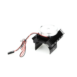 LCX Racing 1/10 RC Crawler Aluminum Heat Sink w/Cooling Fan for Traxxas TRX4 TRX6 Axial SCX10 II III Upgrades Parts Accessories