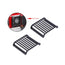 LCX Racing 1/10 RC Crawler Metal Black LED Headlight Cover Guard Grille Upgrades Parts Accessories for Traxxas TRX4