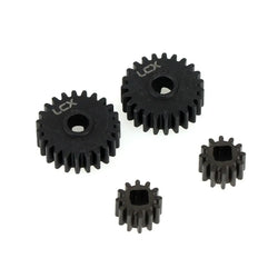 LCX Racing 1/10 RC Crawler Car Hard Steel Portal Drive Gear Set 32P 23T/12T Axial SCX10 III SCX10 PRO UTB10 Capra Upgrades Parts