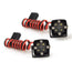 LCX Racing 1/10 RC Crawler Car 4 LED Light Square Lamp 2pcs for Axial SCX10 II III Traxxas TRX4 TRX6 Gen8 Upgrades Accessories