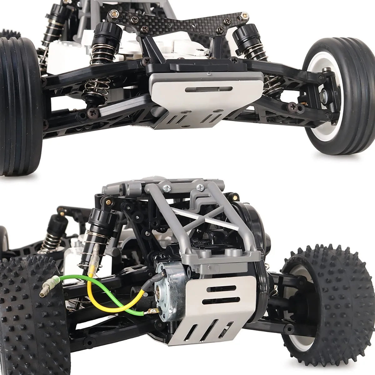 LCX Racing 1/10 RC Truck Stainless Steel Skid Plate Guard Chassis Armor for Tamiya DT-04 Fighter NXGEN Upgrades Part Accessories