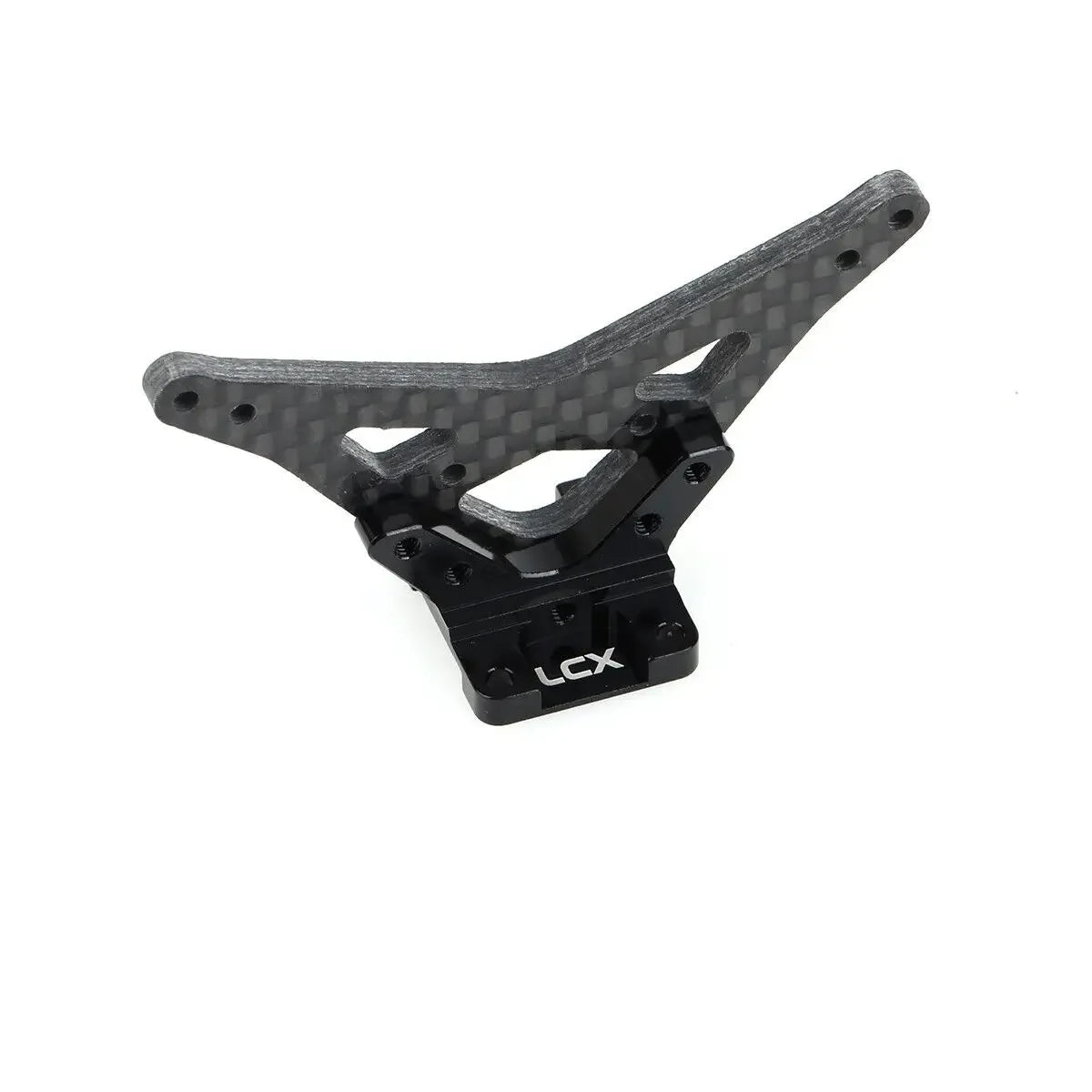 LCX Racing RC Truck Car Carbon Fiber Rear Shock Tower Shock Wing Holder Mount for 1/16 Losi Mini-B Buggy Upgrades Accessories
