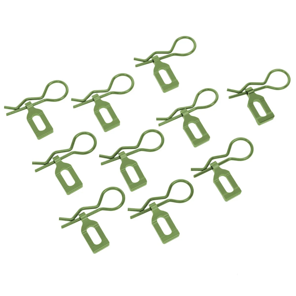 LCX Racing Stainless Steel RC Body Clips 34mm 10PCS for 1/8 RC Truck Traxxas Arrma Upgrades Parts Accessories