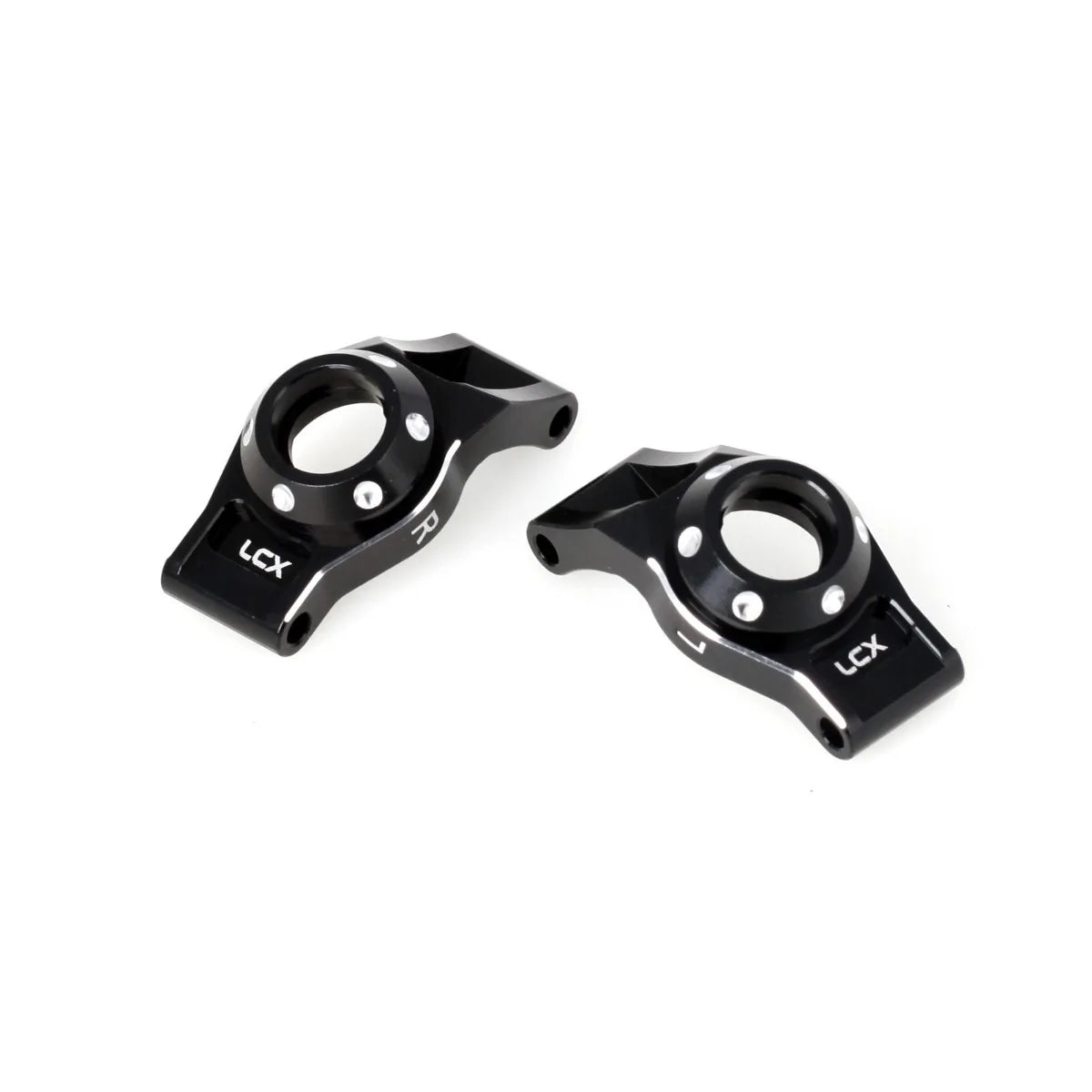 LCX Racing 1/16 RC Truck Aluminum Rear Stub Axle Carriers Rear Hubs for Traxxas Mini Maxx Mini XRT Upgrades Parts Accessories