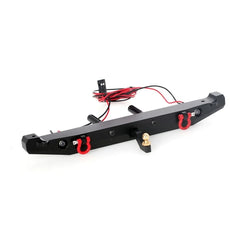 LCX Racing 1/10 RC Crawler Car Aluminum Rear Bumper for Traxxas TRX4 TRX6 SCX10 II III PRO Gen8 Gen9 Upgrades Parts Accessories