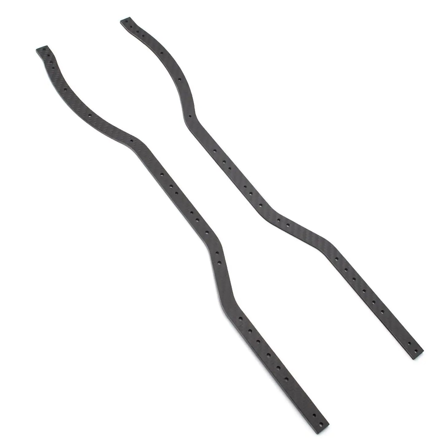 LCX Racing 1/10 RC Crawler Carbon Fibre Chassis Frame Rails Chassis Rail Set for Axial SCX10 II 90046 90047 Upgrades Parts