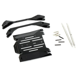 LCX Racing 1/10 RC Truck Car CNC Aluminum Center Skid Plate Transmission Mount for Axial RBX10 RYFT Upgrades Parts Accessories