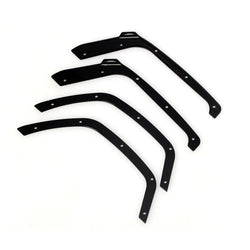 LCX Racing 1/10 RC Crawler Stainless Steel Front Rear Fender Flare 4pcs for Axial SCX10 III Upgrades Parts Accessories