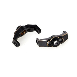 LCX Racing 1/18 RC Crawler Brass Front Axle Caster Blocks C-Hub Carrier Set Upgrades Parts Accessories for Traxxas TRX4M