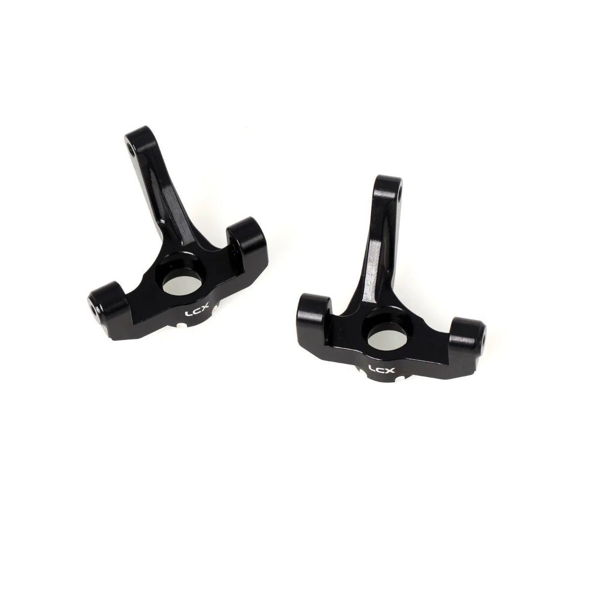 LCX Racing RC Car CNC Machined Aluminum Front Steering Knuckle Spindle Set for 1/10 LOSI 22S, Upgrades Parts Accessories