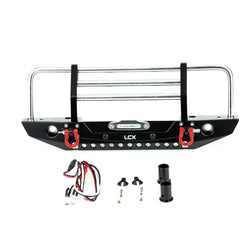 LCX Racing 1/10 RC Crawler Aluminum Front Bumper for Traxxas TRX4 TRX6 Axial SCX10 II III Gen8 Gen9 Upgrades Parts Accessories
