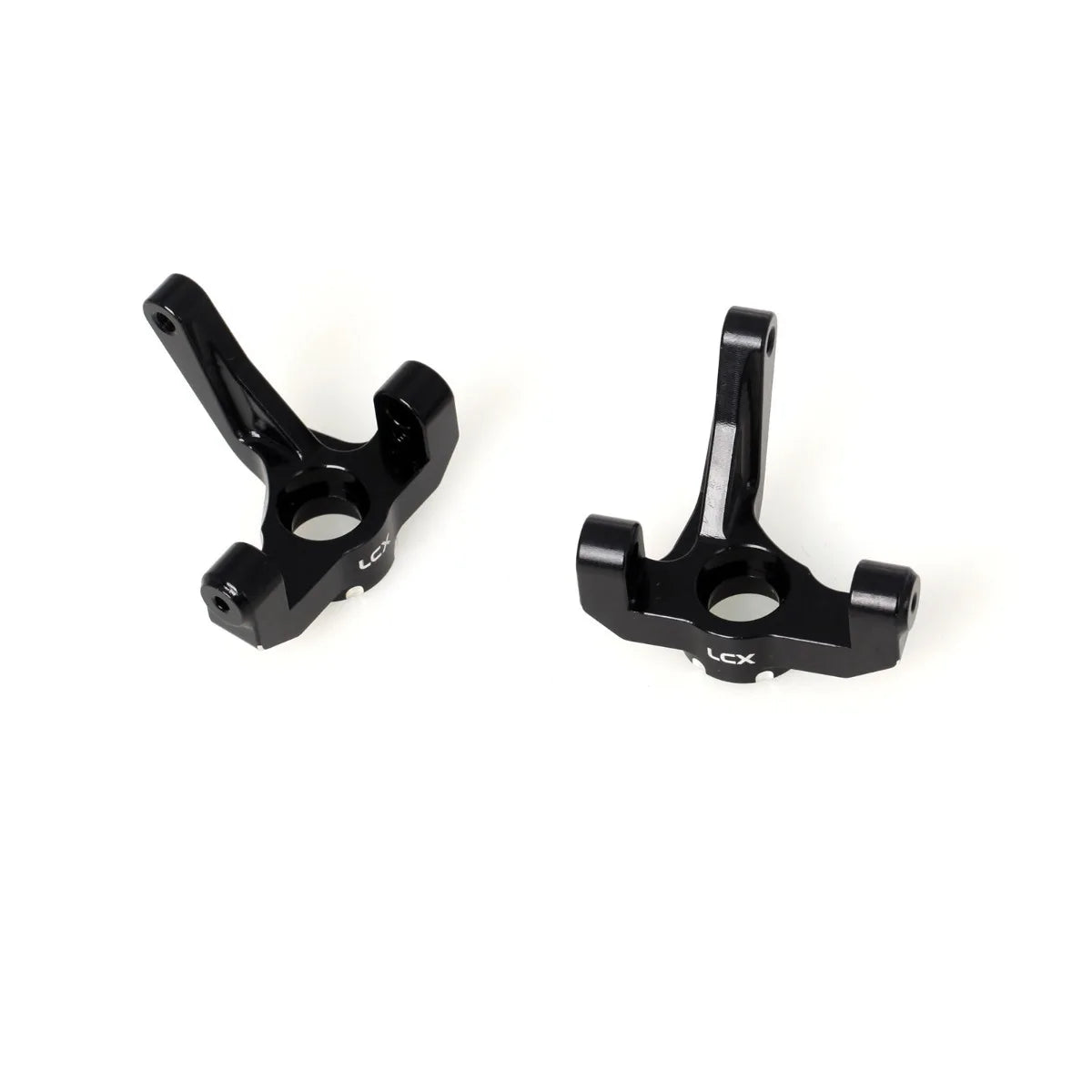 LCX Racing RC Car CNC Machined Aluminum Front Steering Knuckle Spindle Set for 1/10 LOSI 22S, Upgrades Parts Accessories