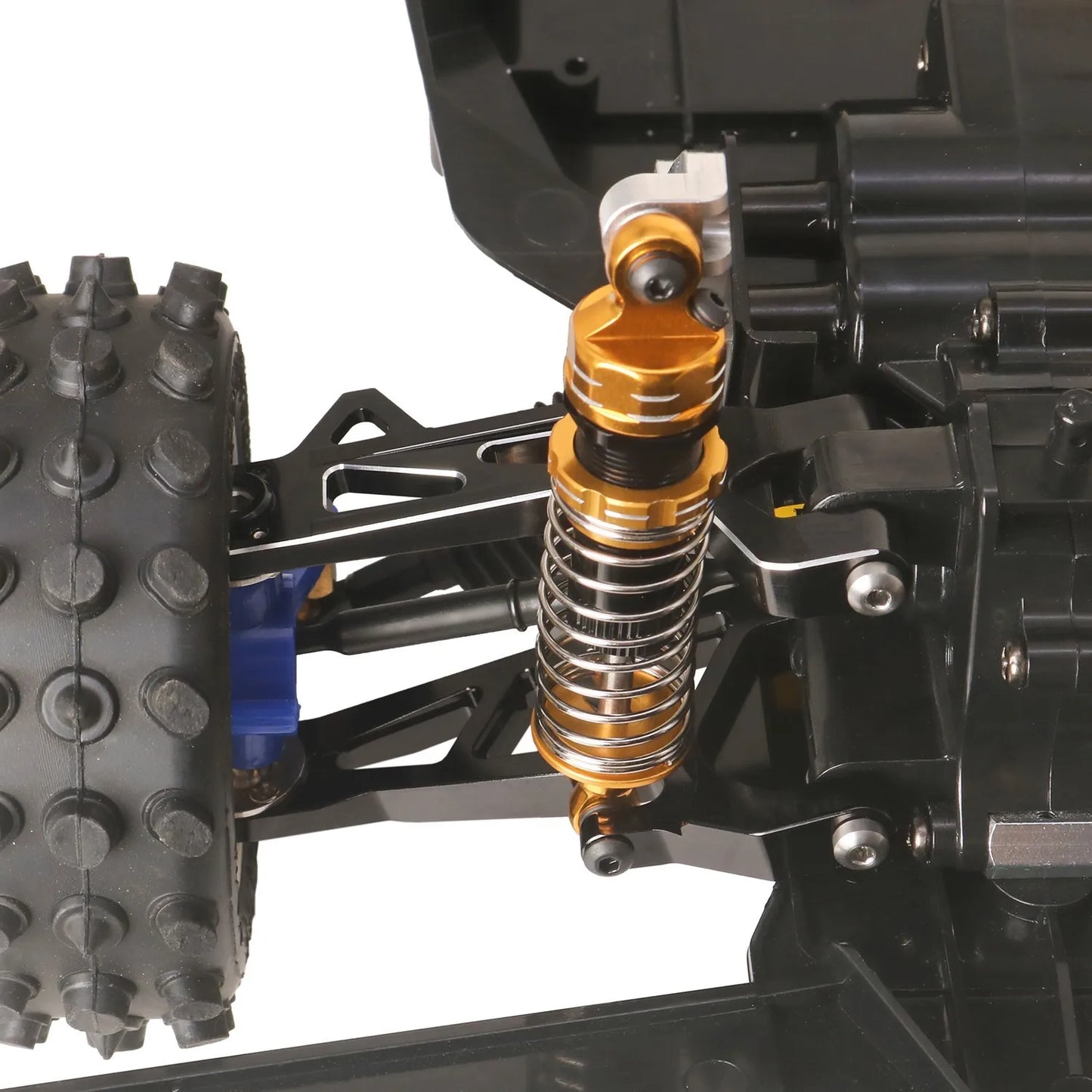 LCX Racing 1/10 RC Truck Car Aluminum Front Suspension Arms Upper/Lower for Tamiya The Bigwig 2017 Upgrades Parts Accessories