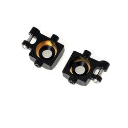 LCX Racing 1/18 RC Crawler Brass Front Axle Steering Knuckles Steering Blocks Upgrades Parts Accessories for Traxxas TRX4M