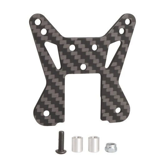 LCX Racing 1/10 RC Truck Car Carbon Fiber Rear Shock Tower Damper Stay for Tamiya The Bigwig 2017 Upgrades Parts Accessories