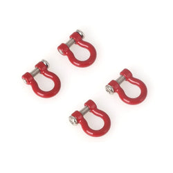 LCX Racing 1/10 RC Crawler Car Aluminum Bumper Tow Shackle Set for TRX4 TRX6 SCX10 II III PRO Gen8 Upgrades Parts Accessories