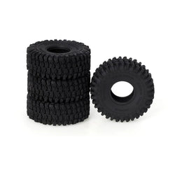 LCX Racing 1/18 RC Crawler Butyl Rubber 1.0 Beadlock Wheel Tire w/Foam Tyre Upgrades Parts for Traxxas TRX4M Axial SCX24 AX24
