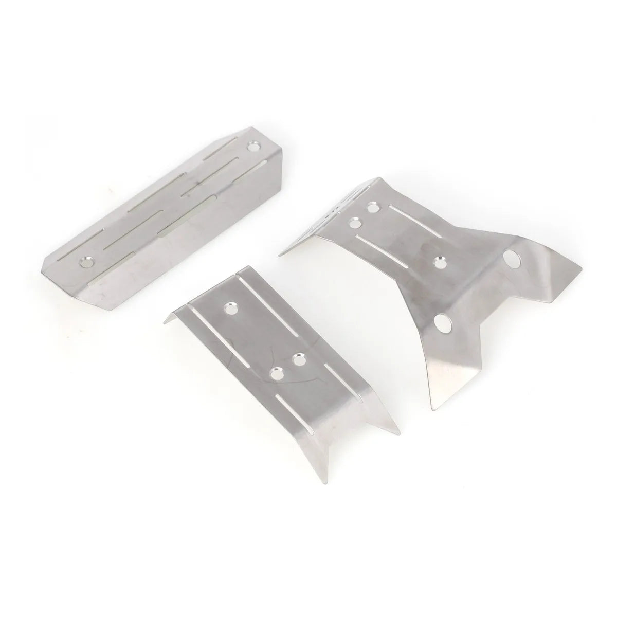 LCX Racing 1/16 RC Truck Stainless Steel Skid Plate Guard Chassis Armor for Traxxas Mini Maxx Mini XRT Upgrades Part Accessories