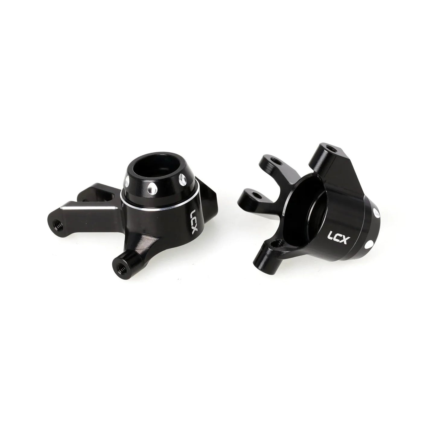 LCX Racing 1/16 RC Truck Aluminum Steering Blocks Steering Knuckles for Traxxas Mini Maxx Mini XRT Upgrades Parts Accessories