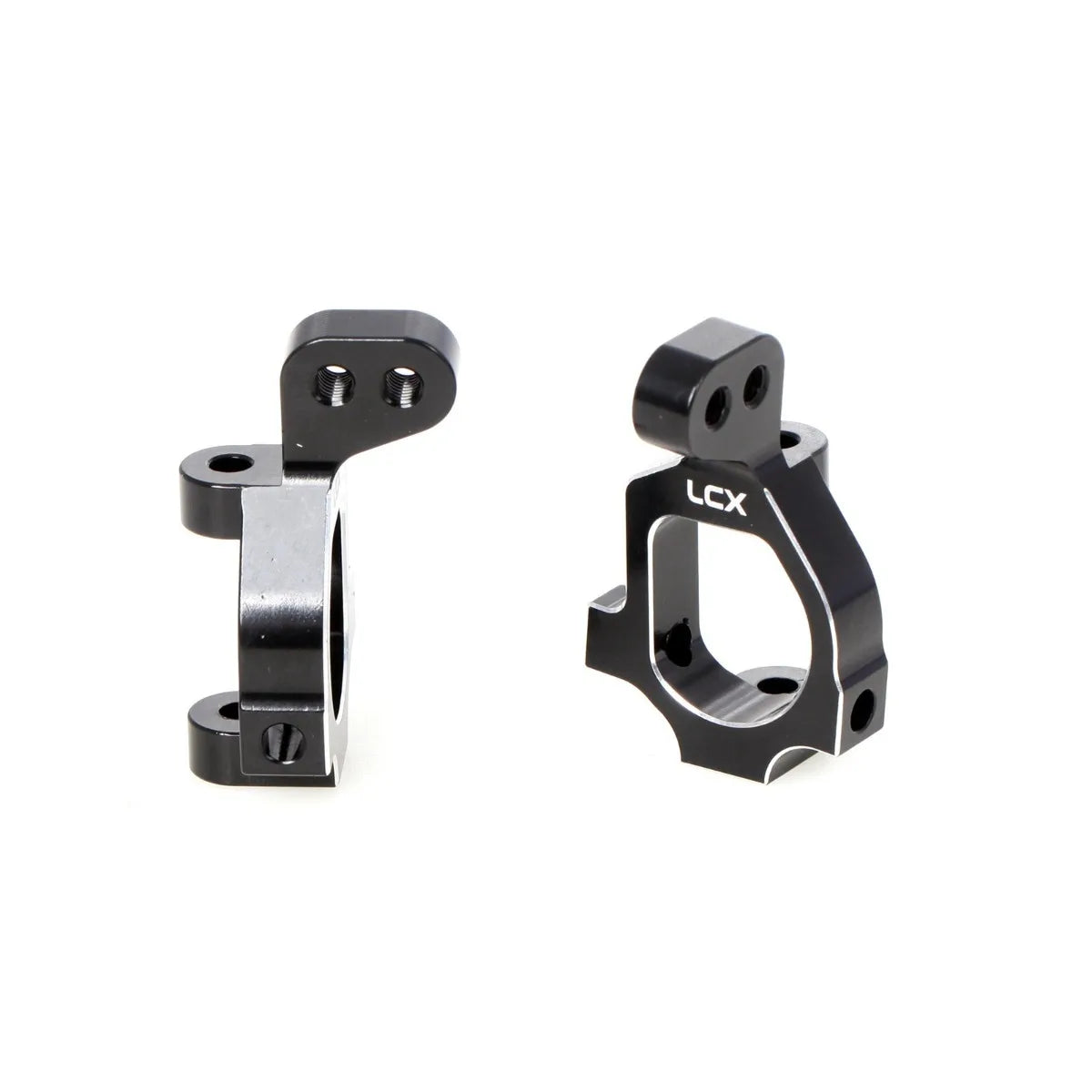 LCX Racing RC Truck CNC Aluminum Front C Hub Caster Block Set for 1/10 LOSI 22S, Upgrades Parts Accessories