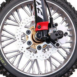 LCX Racing 1/4 RC Motorcycle Aluminum Front Hub Wheel Mount for Losi Promoto-MX Upgrades Parts Accessories