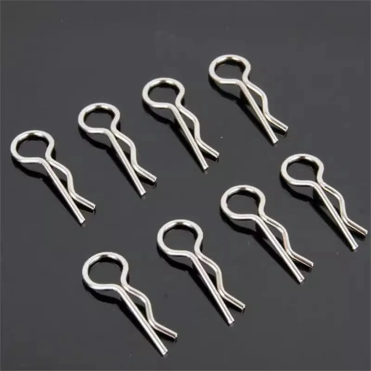 LCX Racing Stainless Steel RC Body Clips 16mm 20mm 30mm for 1/8 1/10 1/16 RC Truck Crawler Car, Upgrades Parts Accessories