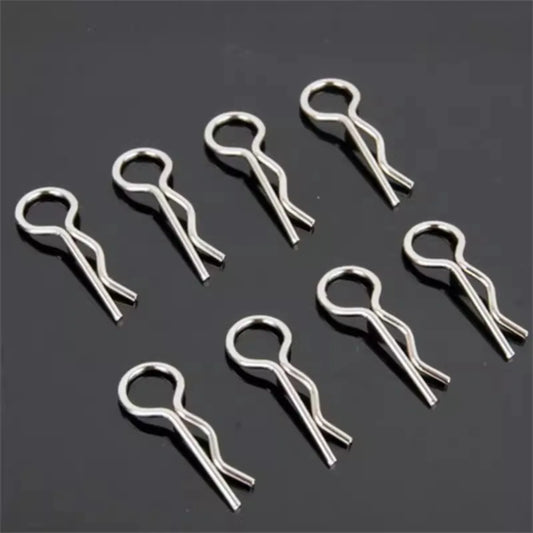 LCX Racing Stainless Steel RC Body Clips 16mm 20mm 30mm for 1/8 1/10 1/16 RC Truck Crawler Car, Upgrades Parts Accessories