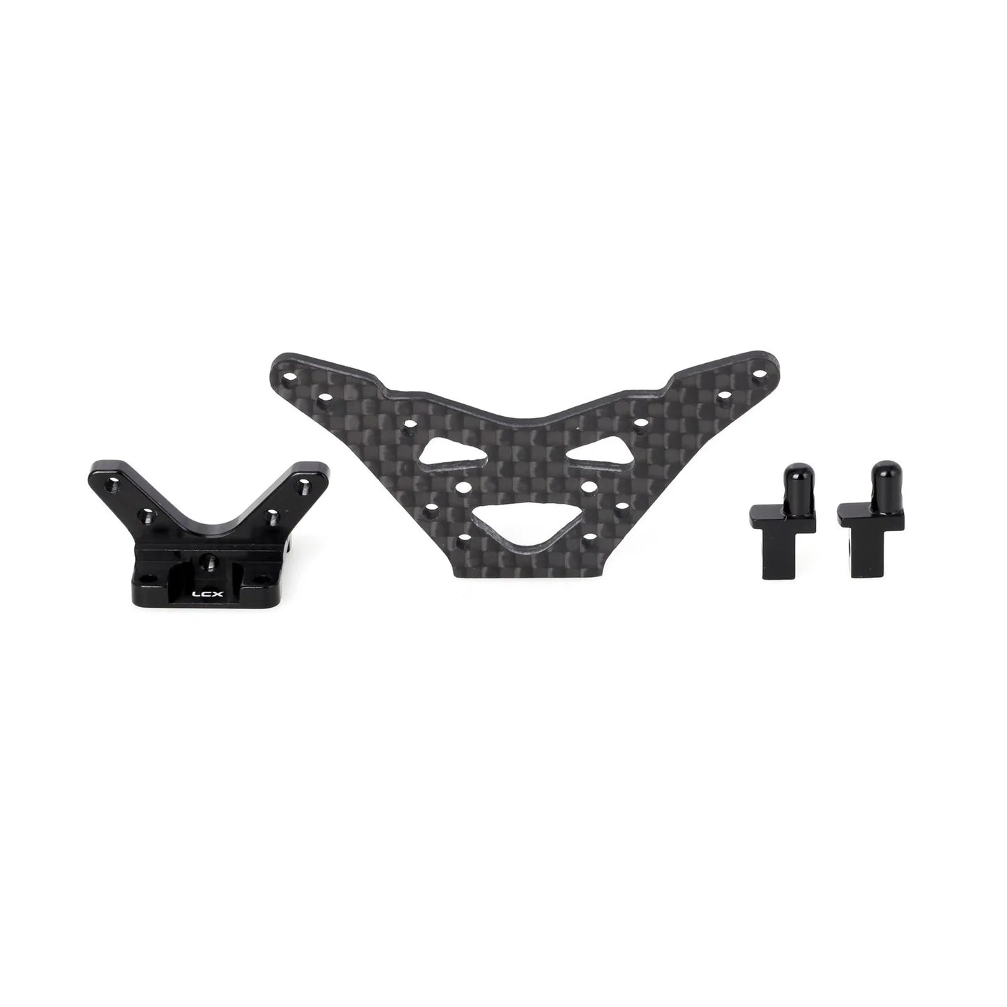 LCX Racing RC Car Carbon Fiber Rear Shock Tower Shock Mount for 1/18 Losi Mini-T 2.0 Upgrades Parts Accessories