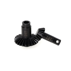 LCX Racing 1/18 RC Crawler Hard Steel Front Rear Axle Bevel Gear Set 24T-12T Upgrades Parts Accessories for Traxxas TRX4M