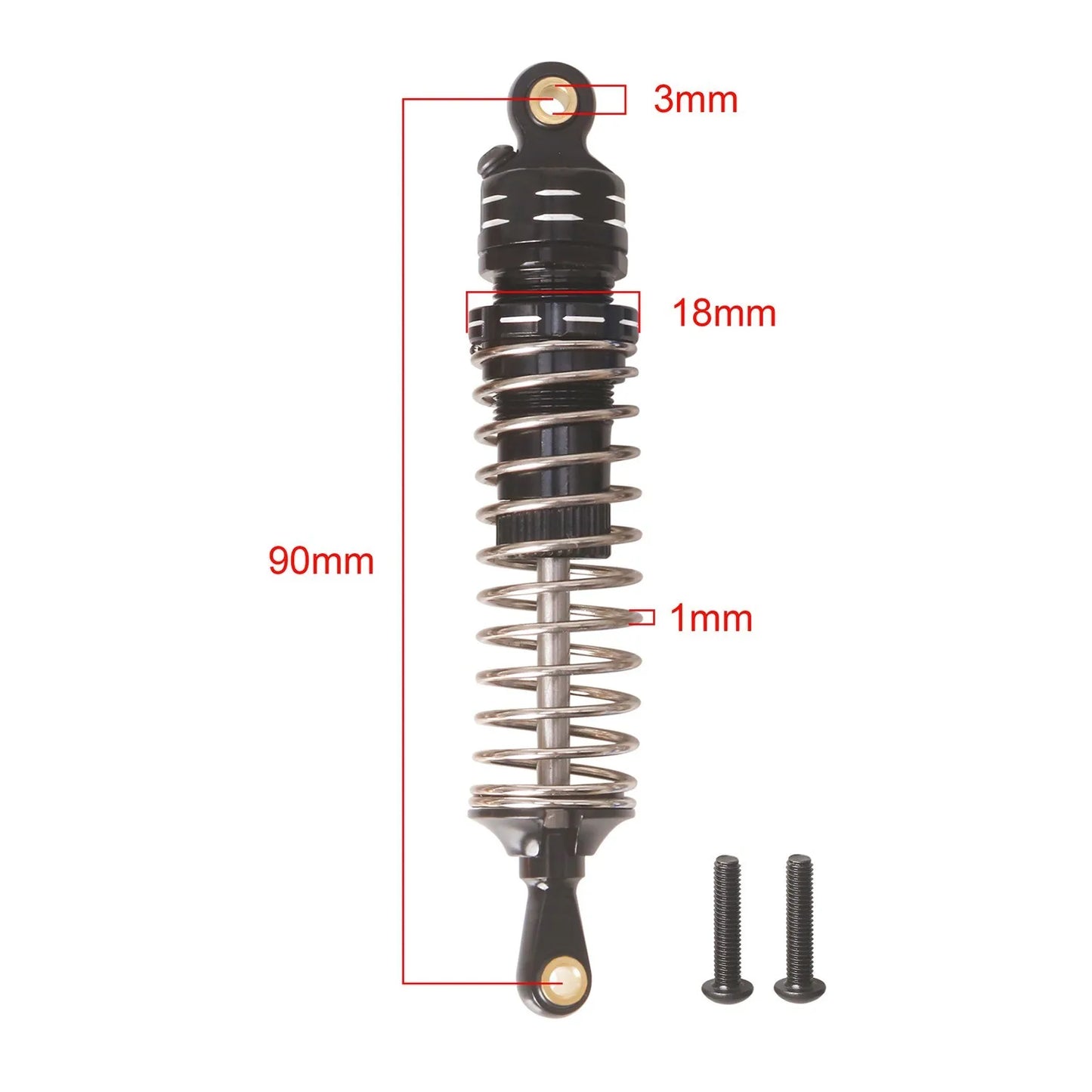 LCX Racing 1/10 RC Truck Front Rear Shock Set Damper for Tamiya Hornet EVO Grasshopper Upgrades Parts Accessories