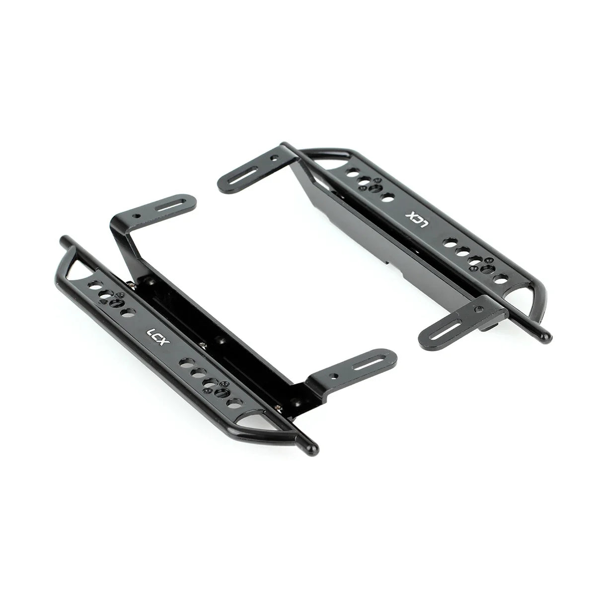 LCX Racing 1/10 RC Crawler Car Aluminum Rock Sliders Side Step Running Foot Plate for Traxxas TRX4 Upgrades Parts Accessories